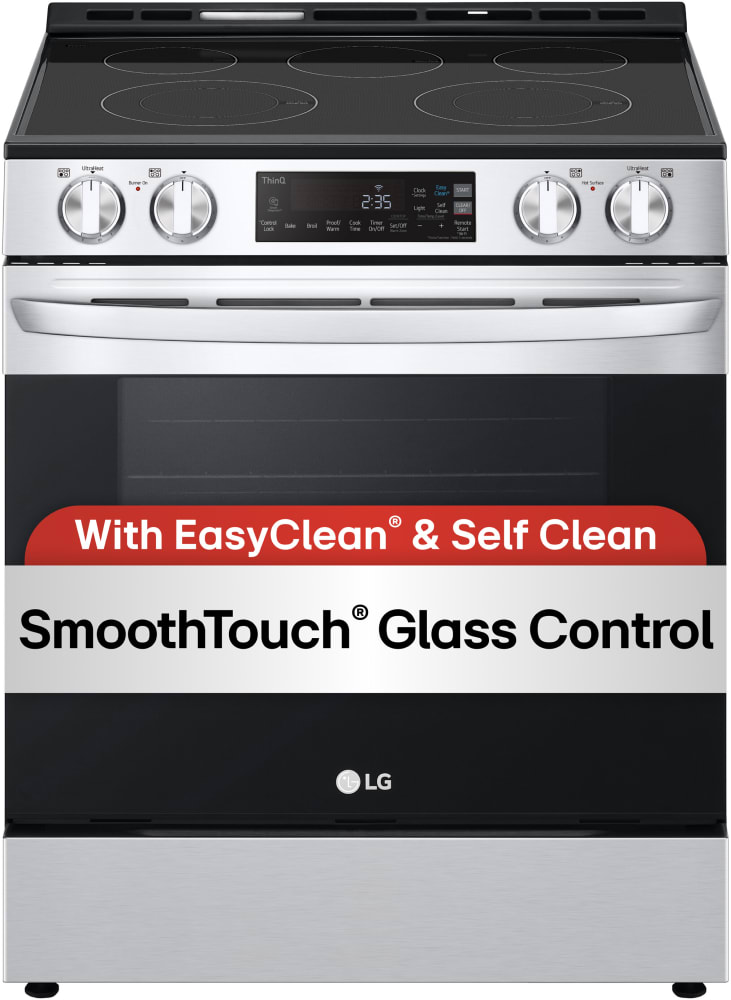 LG LSEL6331F 30 Inch Slide-In Electric Smart Range with 5 Radiant