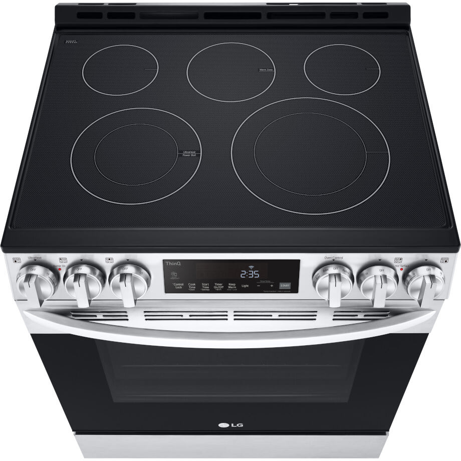 LG LSEL6333F 30 Inch Electric Slide-In Smart Range with 5 Elements, 6.3 cu  ft. Convection Oven, UltraHeat™ Element, Storage Drawer, Air Fry, and  EasyClean®+Self Clean: PrintProof™ Stainless Steel