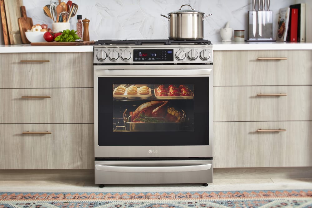 LG LSGL6337F 30 Inch Smart Instaview™ Gas SlideIn Range with 5 Sealed