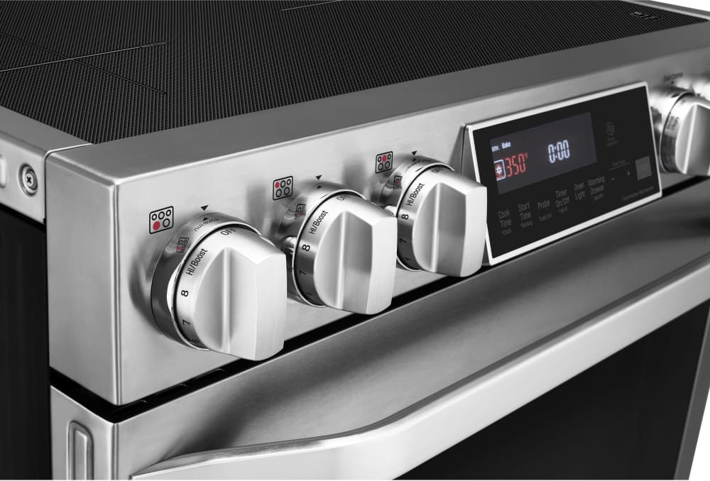 LG LSIS3018SS 30 Inch Smart Slide In Induction Range with 5 Induction/Radiant Elements, 6.3 Cu