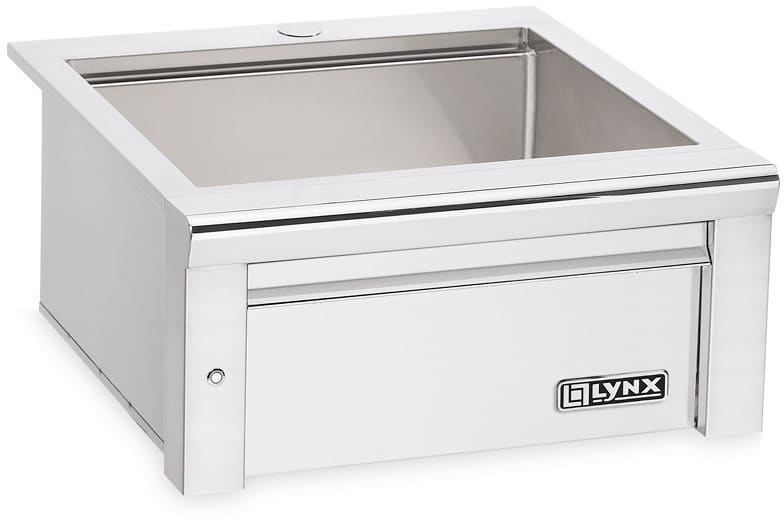 Lynx LSK24 Drop-In Single Bowl Outdoor Sink with 10 1/2 Inch