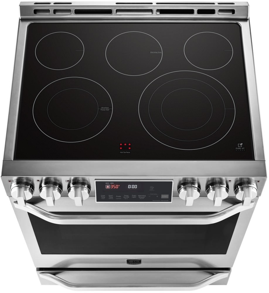 LG LSSE3027ST 30 Inch SlideIn Smart Electric Range with 6.3 cu. ft