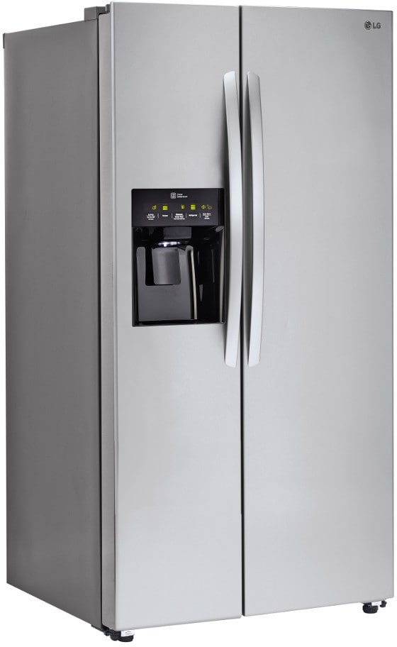 LG LSXS26336S 36 Inch SidebySide Refrigerator with External Dispenser, SpacePlus® Ice System