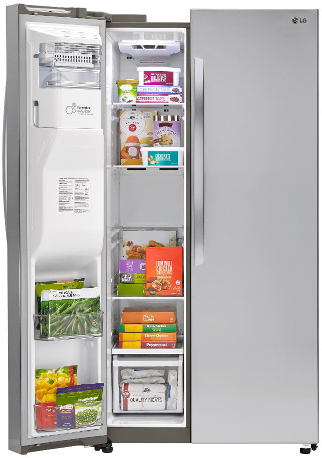 LG LSXS26336S 36 Inch Side-by-Side Refrigerator with