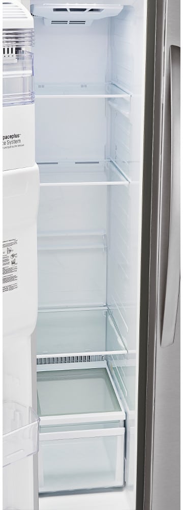 LG LSXS26336S 36 Inch Side-by-Side Refrigerator with External