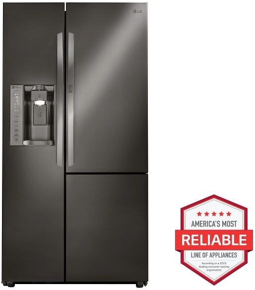 AT LAST ＆ CO LG LSXS26366D 36 Inch Side by Side Refrigerator with 26 Cu. Ft