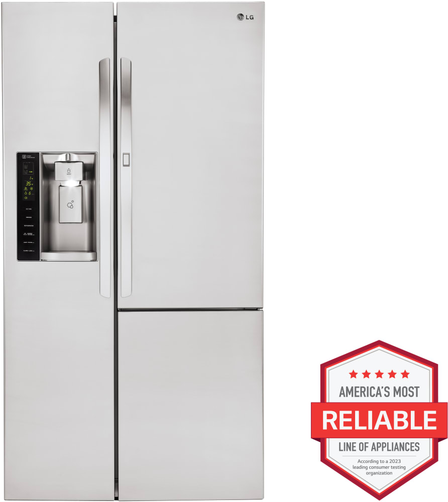 LG LSXS26366S 36 Inch Side by Side Refrigerator with 26 Cu