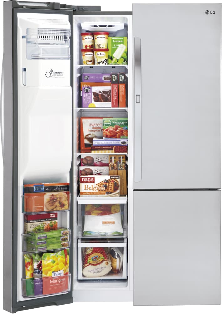 LG LSXS26386S 36 Inch Side-by-Side Refrigerator with Door-in-Door