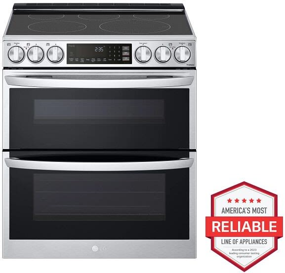 Double oven electric range lg on sale