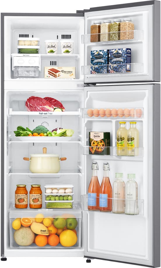 LG LTNC11131V 24 Inch Freestanding Top Mount Refrigerator with 11.1 cu ...