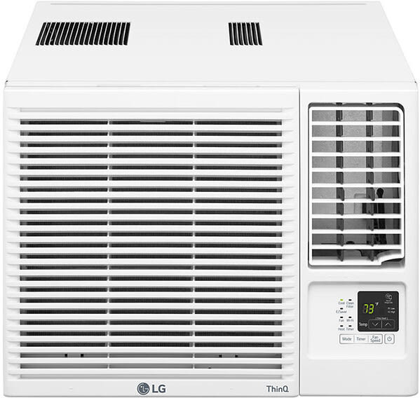 Lg Lw8021hrsm 7 500 Btu Smart Window Air Conditioner With 3 850 Heating Btu 320 Sq Ft Cooling Area Thinq Technology Quiet Operation 24 Hour On Off Timer Multiple Fan Speeds Auto Restart Remote Control Included