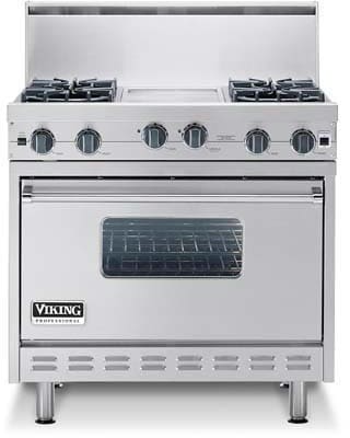 Viking VGIC3664G 36 Inch Pro-Style Gas Range with 4 Open Burners w