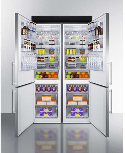 fセット Summit FFBF181ES2KIT48 48 Inch Counter Depth Bottom Freezer