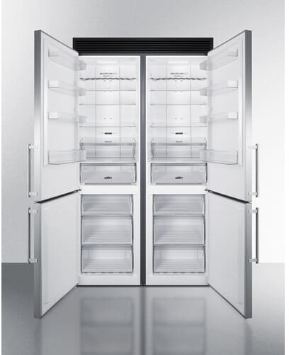 fセット Summit FFBF181ES2KIT48 48 Inch Counter Depth Bottom Freezer