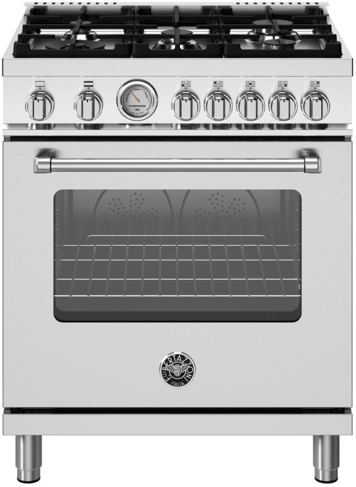 Bertazzoni MAS305GASXVLP 30 Inch Freestanding Gas Range with 5 Sealed