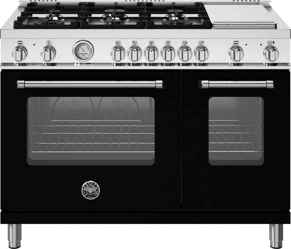 Bertazzoni MAS486GDFMNEV 48 Inch Freestanding Dual Fuel Range with