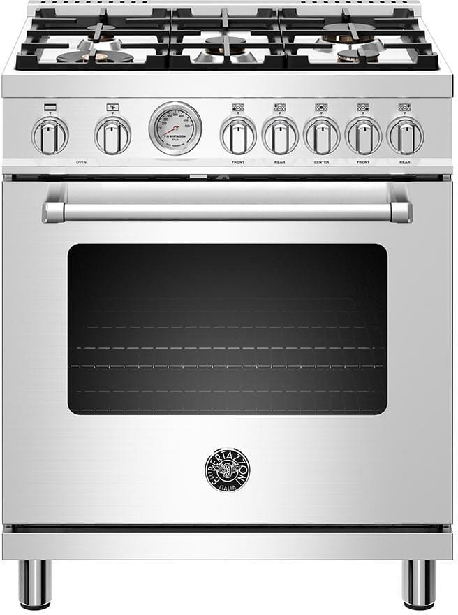 Bertazzoni MAST305DFMXE 30 Inch DualFuel Range with MonoBloc Aluminum