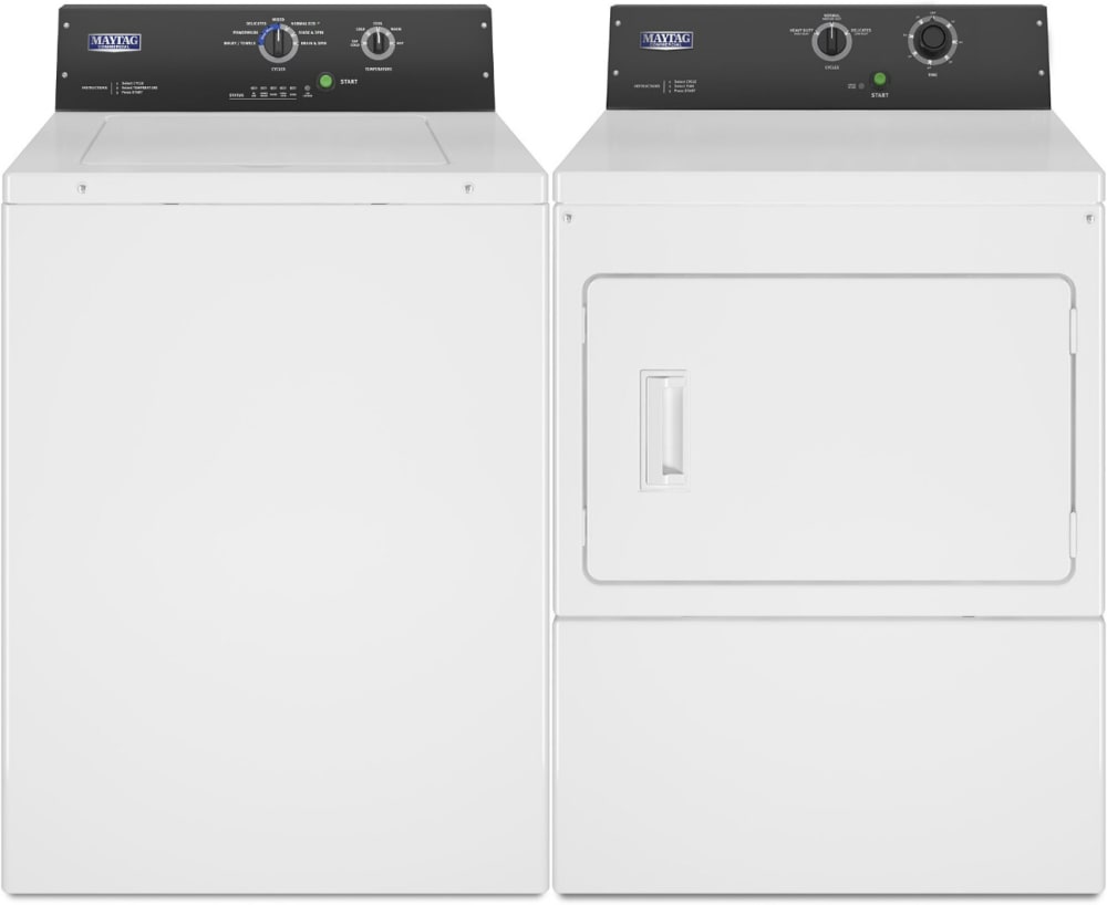 Maytag MAWADRGW20MN SidebySide Washer & Dryer Set with Top Load