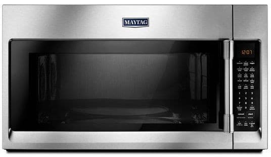 Maytag Mmv6190fz 1 9 Cu Ft Over The, Maytag Countertop Microwave White