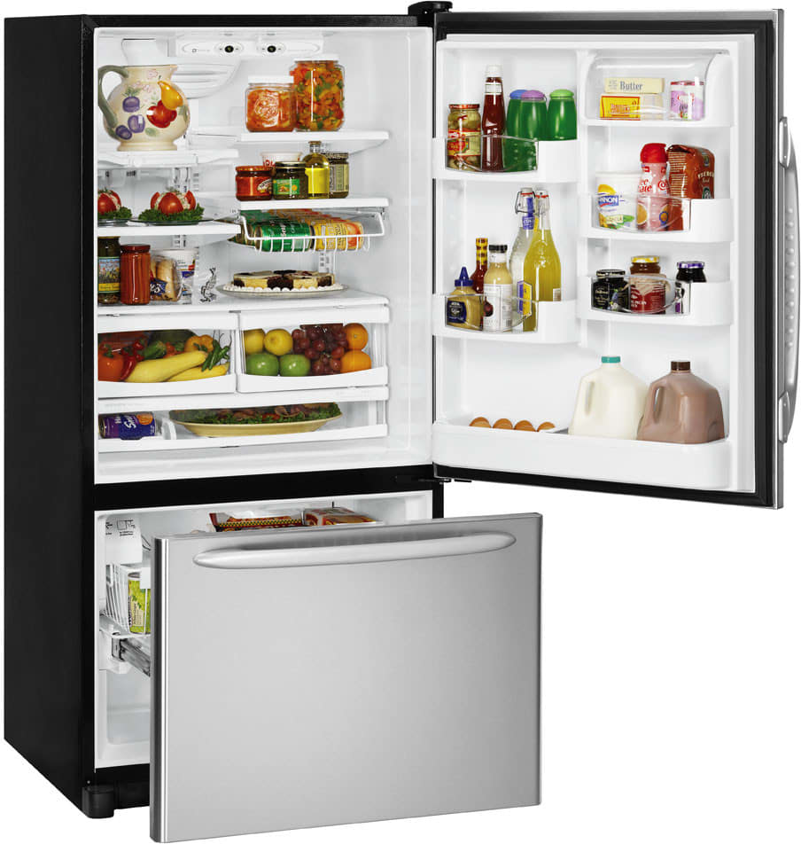 Maytag MBF2558HEW 36 Inch 25.1 Cu. Ft. Bottom-Freezer Refrigerator w ...