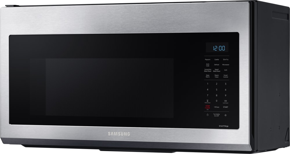 Samsung MC17T8000CS 30 Inch Over the Range Convection Smart Microwave with  1.7 Cu. Ft. Capacity, 3-Speed 300 CFM Ventilation, Slim Fry™, Auto  Cook/Defrost, Steam Clean, and WiFi: Fingerprint Resistant Stainless Steel