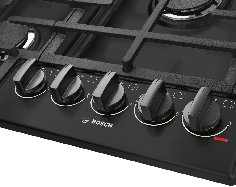 Bosch NGM8646UC 36 Inch Gas Cooktop with 5 Sealed Burners, Continuous ...