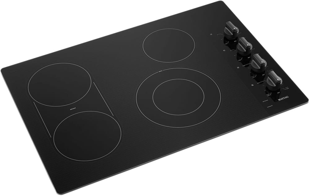 Maytag 30 in. 4-Burner Electric Cooktop with Griddle & Reversible Grill -  Stainless Steel