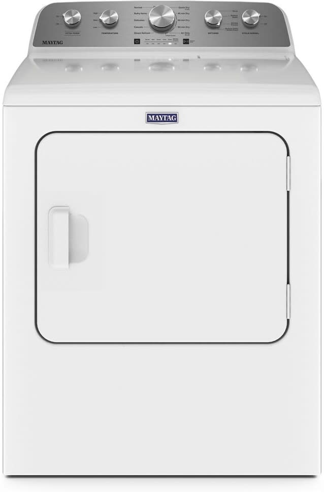 Maytag MED5430MW 29 Inch Electric Dryer with 7 cu. ft. Capacity, Steam