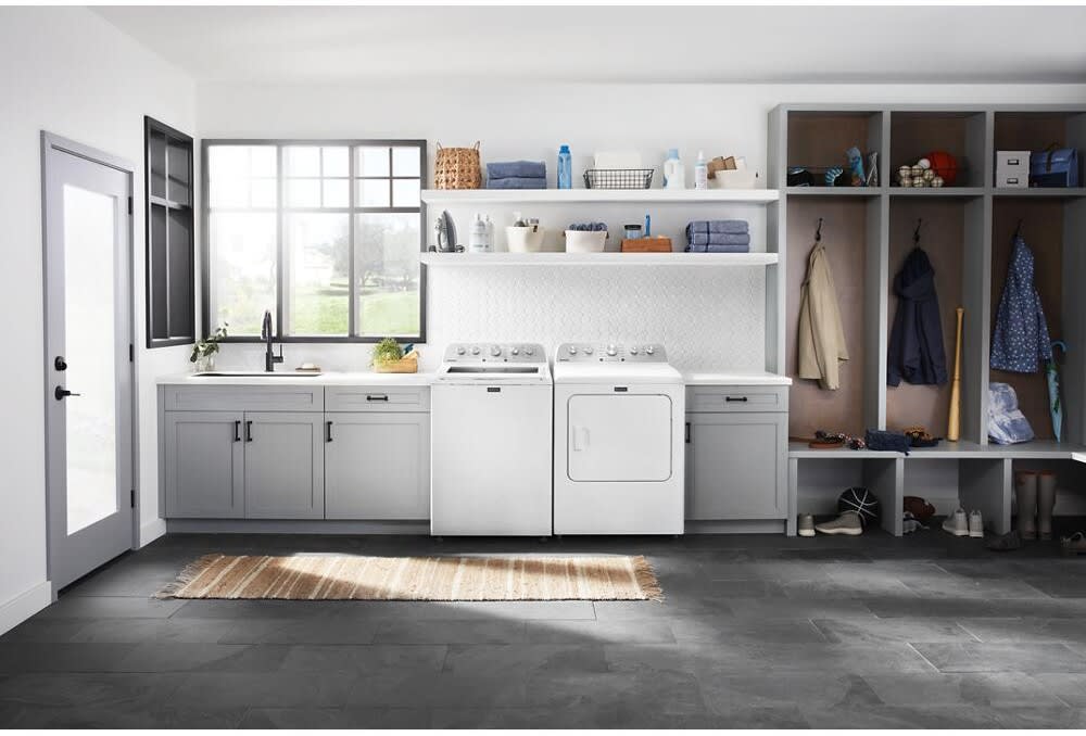 Maytag MED5430MW 29 Inch Electric Dryer with 7 cu. ft. Capacity, Steam