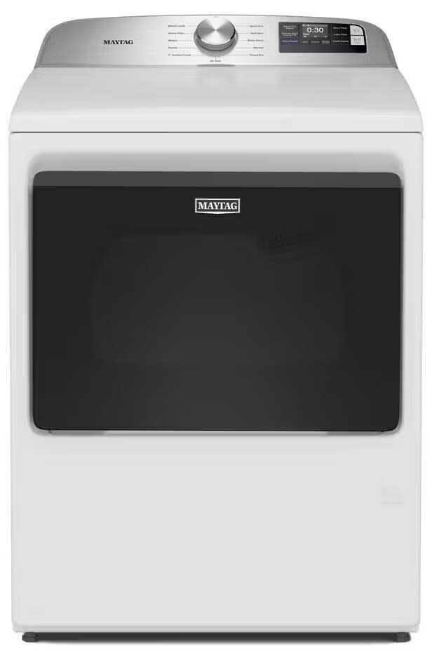 Maytag MED6205RW 27 Inch Smart Electric Top Load Dryer with 7.4 cu