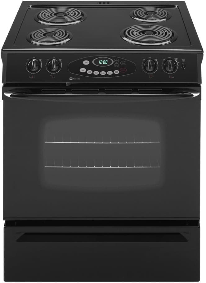 Maytag MES5552BAB 30 Inch SlideIn Electric Range with 4 Coil Elements