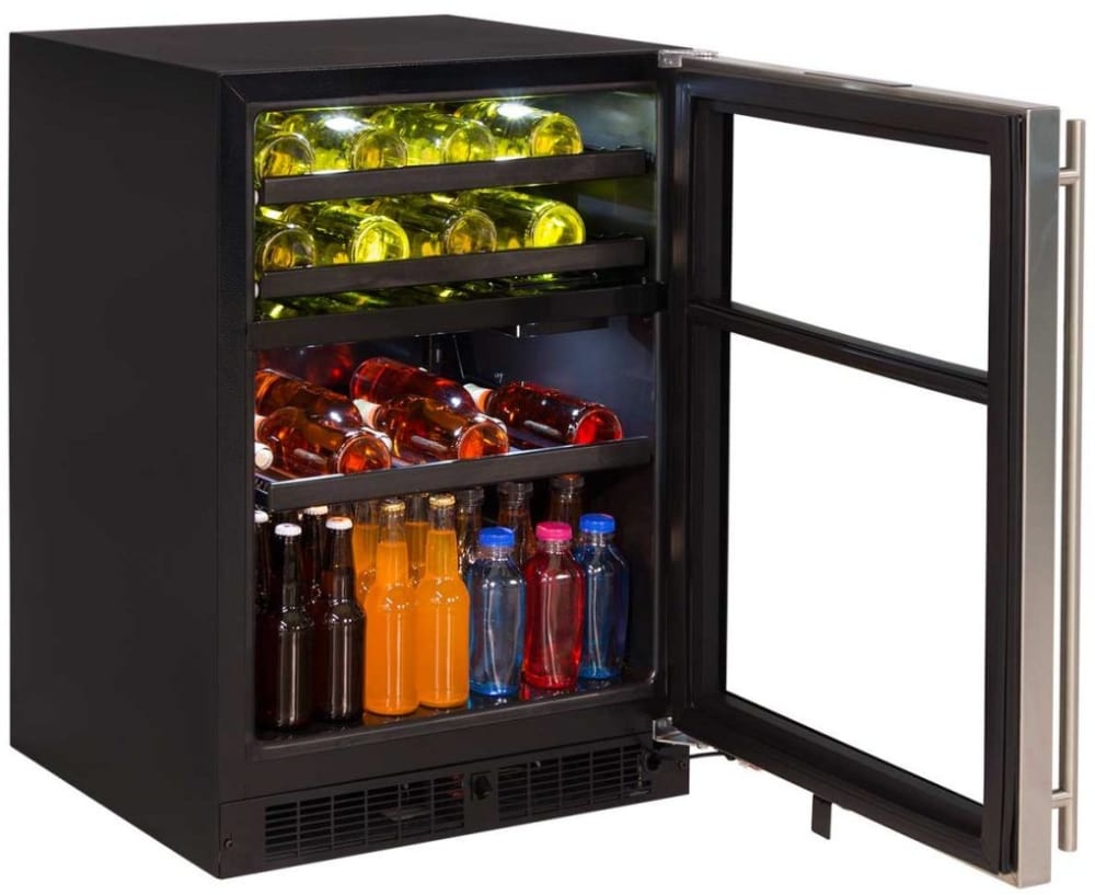 Marvel ML24WBG1RS 24 Inch Dual Zone Wine and Beverage Center with 