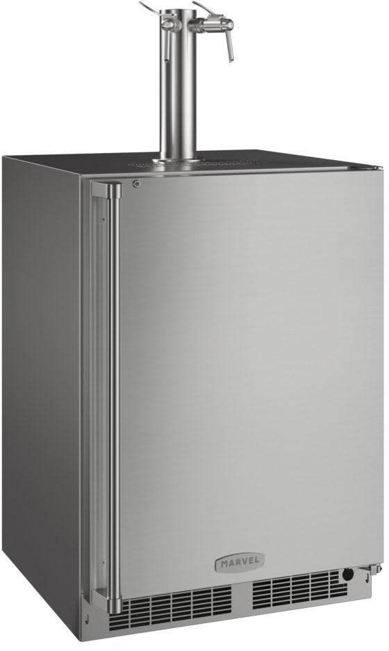 Marvel MO24BNS2RS 24 Inch BuiltIn Outdoor Beer or Wine Dispenser with