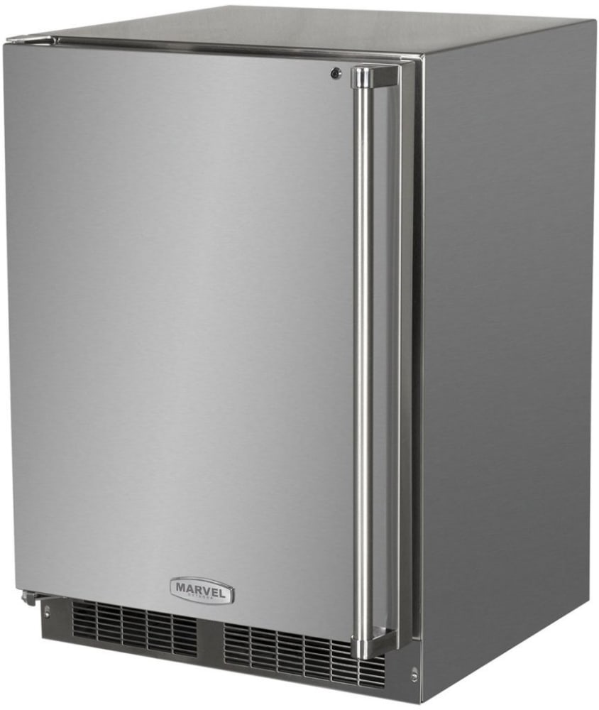 Marvel MO24FAS1RS 24 Inch Compact Freezer with Dynamic Cooling Technology™,  FreshFlo™ Shelf, Marvel Prime™ Controls, Door Open Alarm, LED Lighting,  Door Lock, Close Door Assist System™ and 4.7 cu. ft. Capacity: Right Hinge