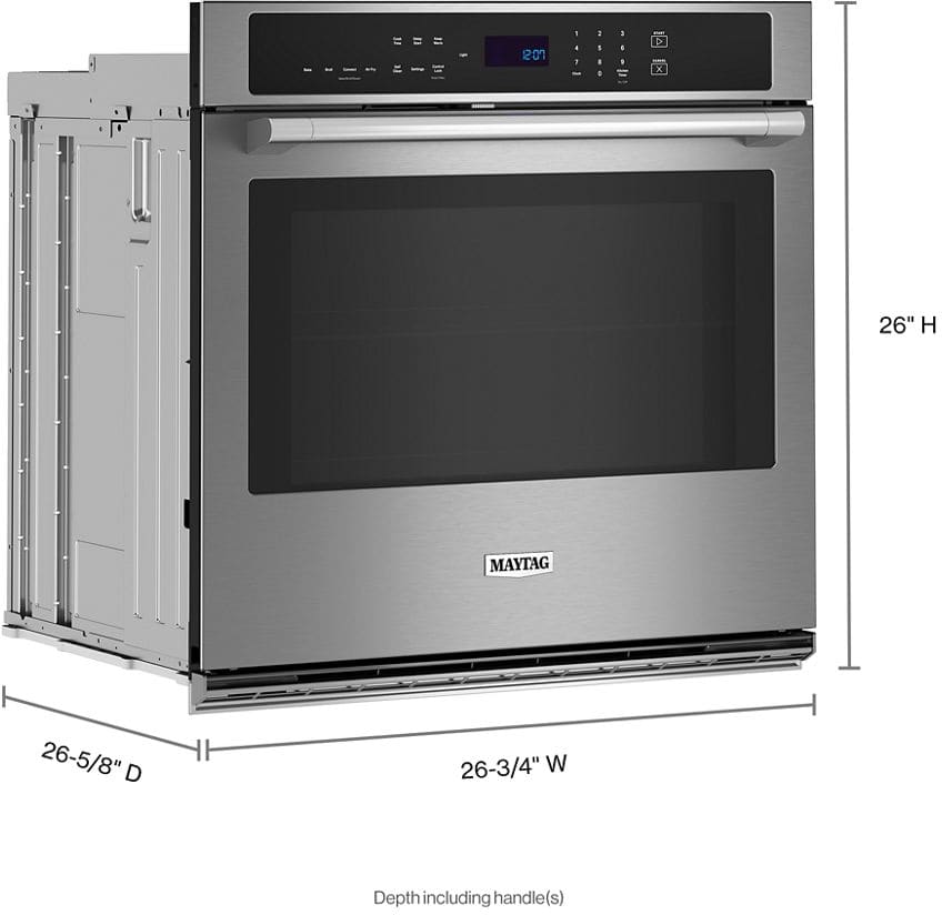 Maytag MOES6027LZ 27 Inch Single Electric Wall Oven with 4.3 cu