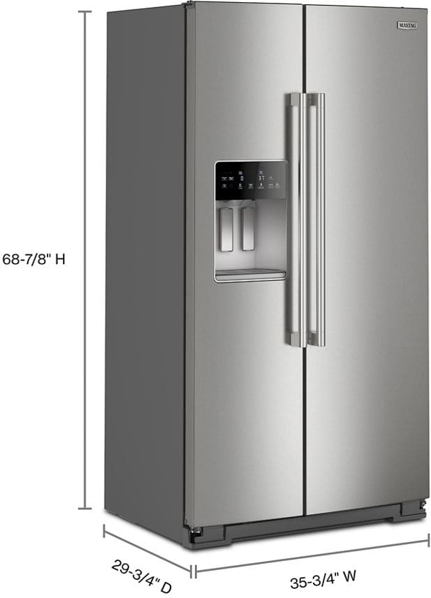 Maytag MRSC6636RZ 36 Inch Counter-Depth Side-by-Side Refrigerator
