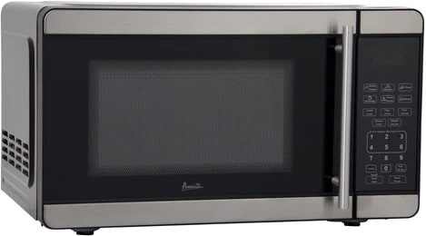 0.7 cu. ft. countertop microwave in black kitchen compact oven small dorm  mini