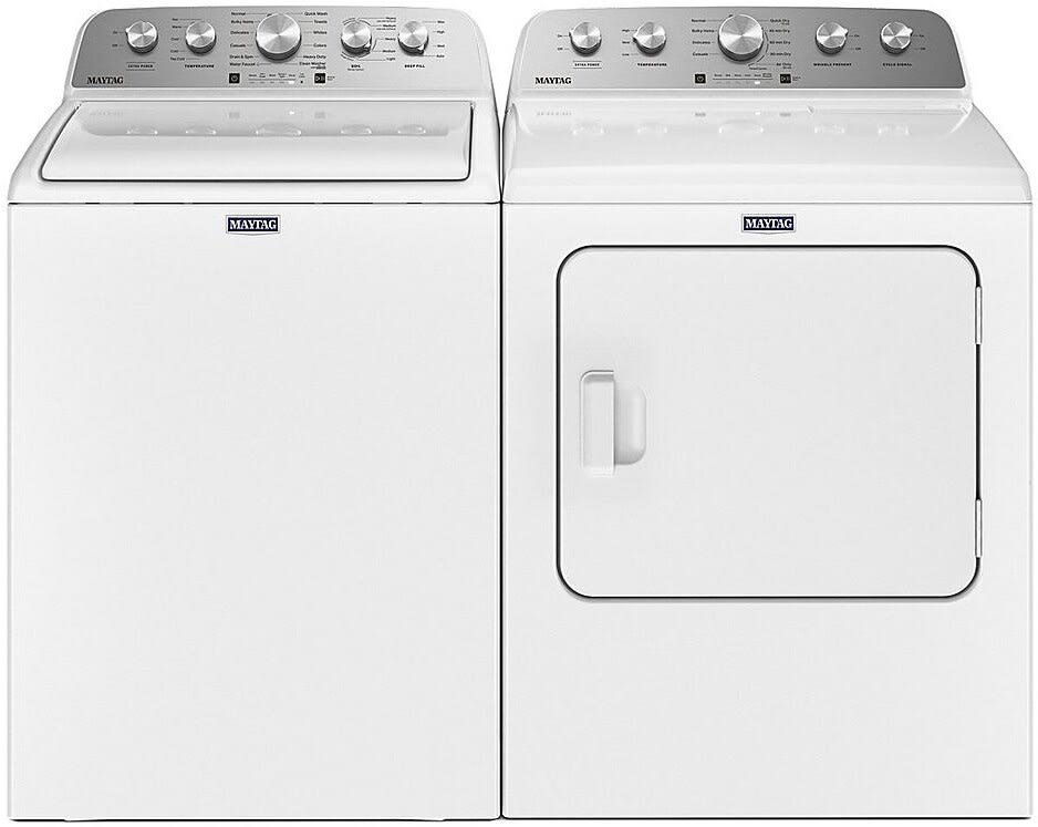 Maytag MAWADRGW50302 SidebySide Washer & Dryer Set with Top Load