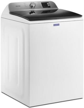 Maytag MAWADREW6201 Side-by-Side Washer & Dryer Set with Top Load Washer and Electric Dryer in White