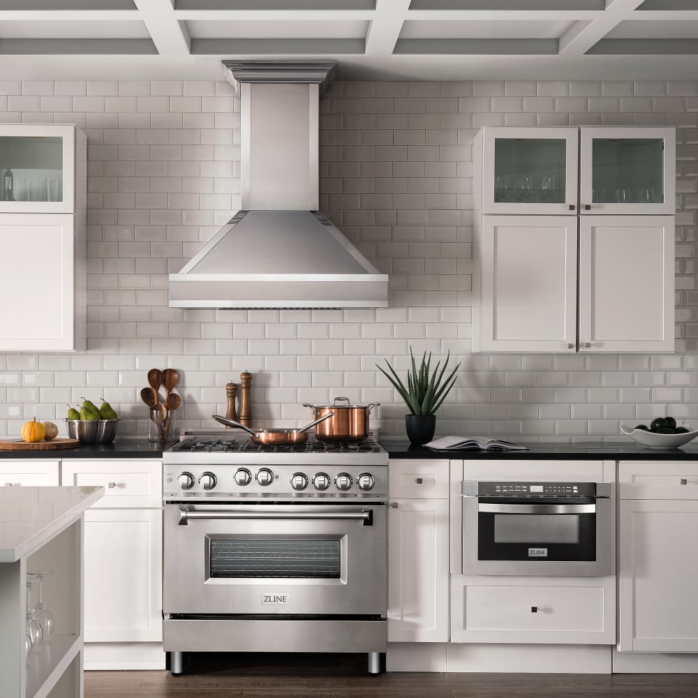 ZLINE RG36 36 Inch ProStyle Freestanding Gas Range with 6 Handcrafted