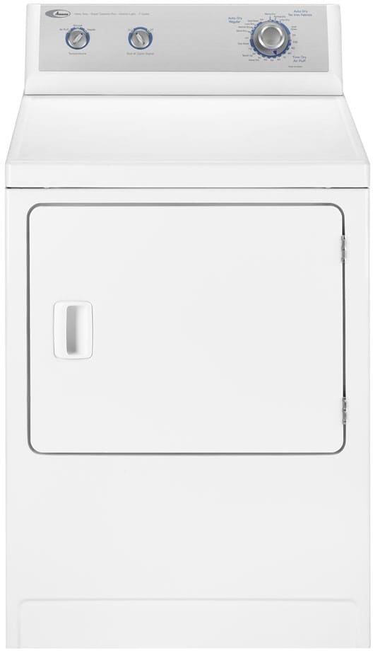 Amana NDG2335AWW 27 Inch Gas Dryer with 7.1 Cu. Ft. Super Capacity, 7