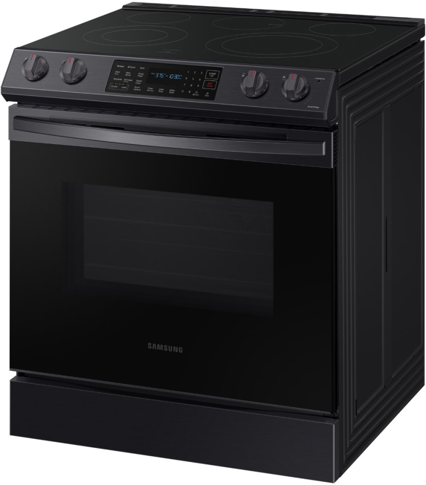 Samsung NE63T8311SG 30 Inch SlideIn Electric Smart Range with 5 Element Cooktop, 6.3 Cu. Ft