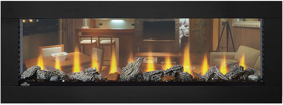 Napoleon Nefbd50h Clearion See Through, Napoleon Clearion See Through Fireplace