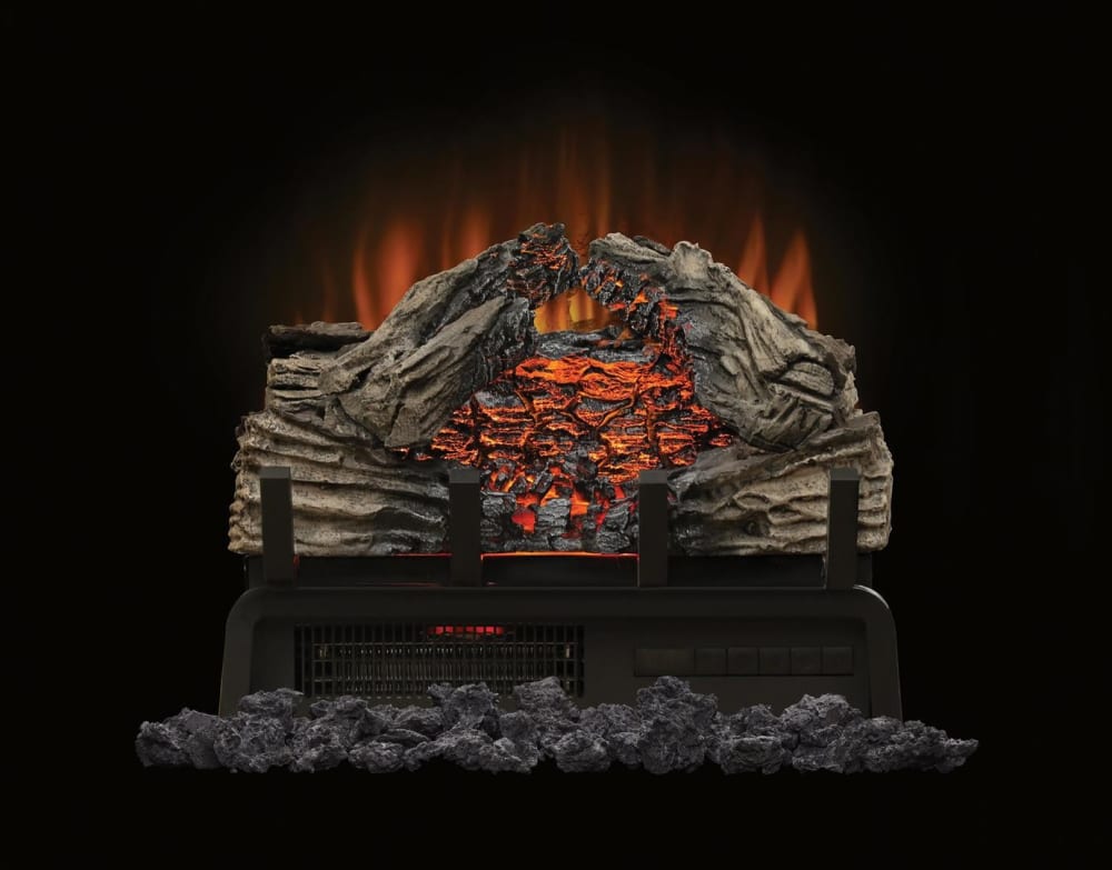 Napoleon Nefi18h 18 Inch Electric Logset Insert With Hand Painted Resin Logs Customizable Glow Realistic Burning Logs And Remote Control