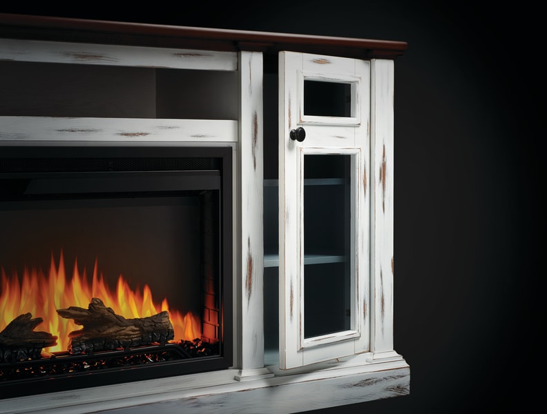 Napoleon NEFP303820AW Charlotte™ 68 Inch Electric Fireplace Mantel Package with 5,000 BTU