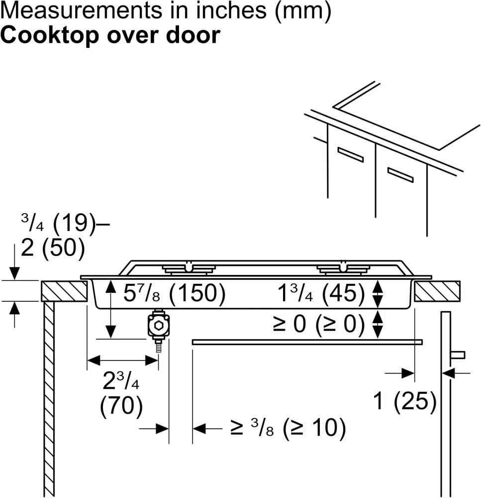 Bosch NGM3051UC 30 Inch Gas Cooktop with 4 Sealed Burners, Continuous
