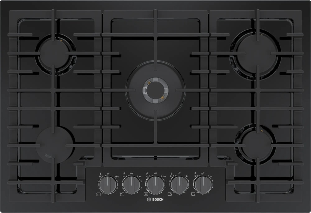 Bosch NGM8048UC 30 Inch Gas Cooktop with 5 Sealed Burners, Cast Iron