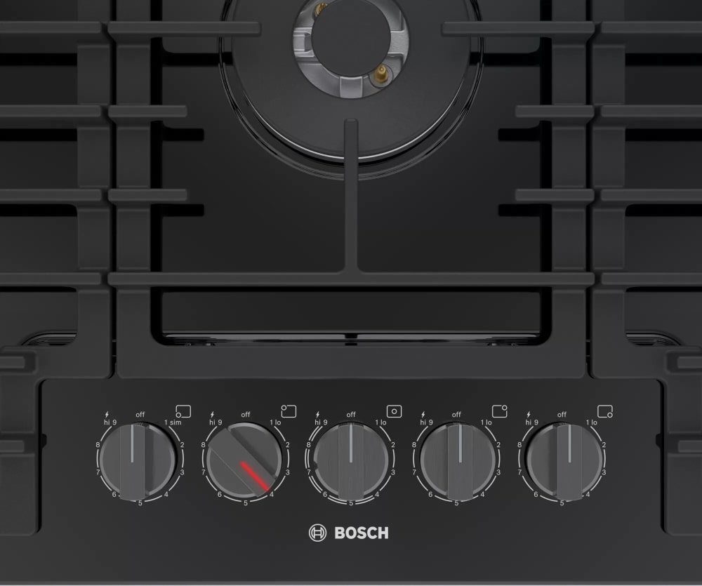 Bosch NGM8648UC 36 Inch Gas Cooktop with 5 Sealed Burners, Cast Iron