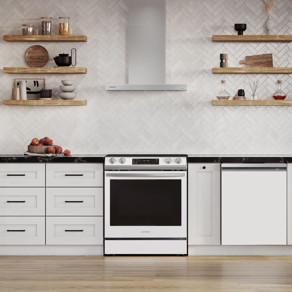 Samsung NK30CB600WCG 30 Inch Smart Wall Mount Chimney Range Hood