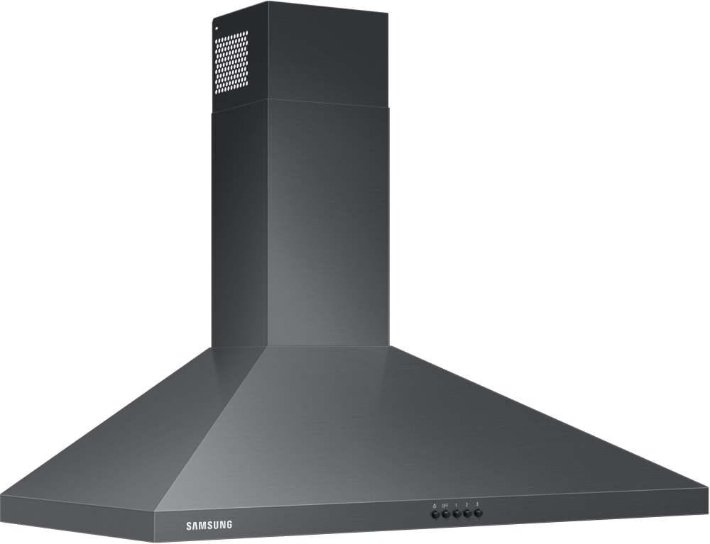 Samsung NK36R5000WG 36 Inch Wall Mount Chimney Style Range Hood with LED Lights, 3Speed